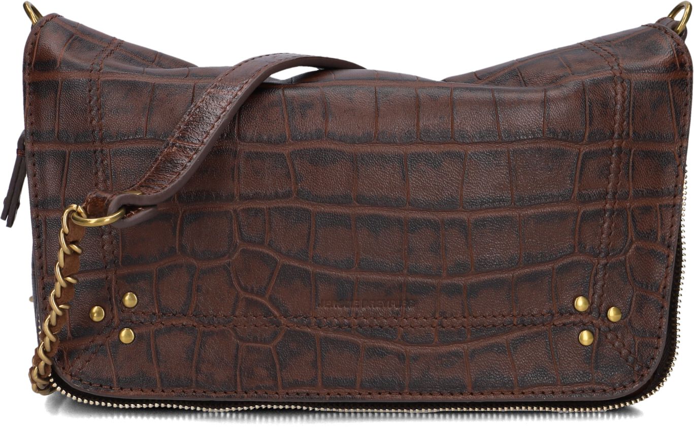 Jérôme Dreyfuss Jérôme Dreyfuss Crossbodytas Dames Bobi S, Materiaal: Leer, Kleur: Bruin