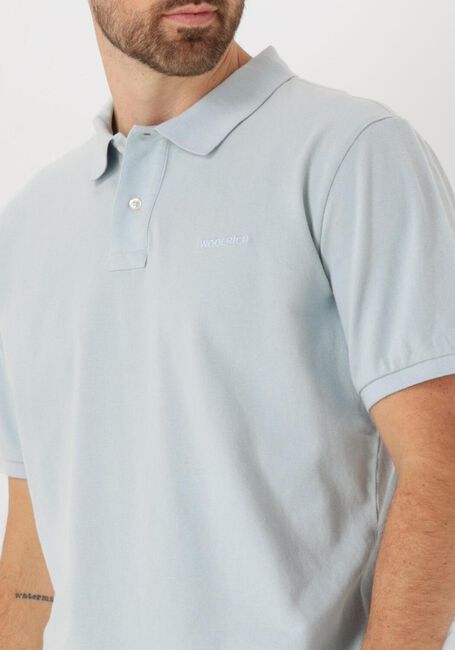 Lichtblauwe WOOLRICH Polo CLASSIC AMERICAN POLO - large