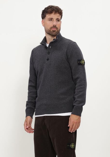 Donkergrijze STONE ISLAND Trui LS POLO S00A3 - large