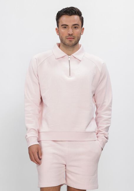 Roze FLANEUR Sweater SIGNATURE RAGLAN  HALFZIP - large