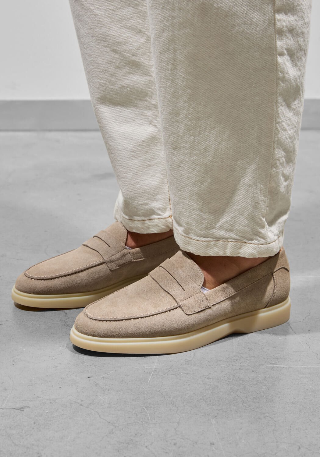 Beige Mason Garments Loafers AMALFI PENNY - large