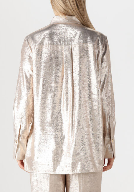 Gouden DANTE6 Blouses CATHIN METALLIC LONG SHIRT - large