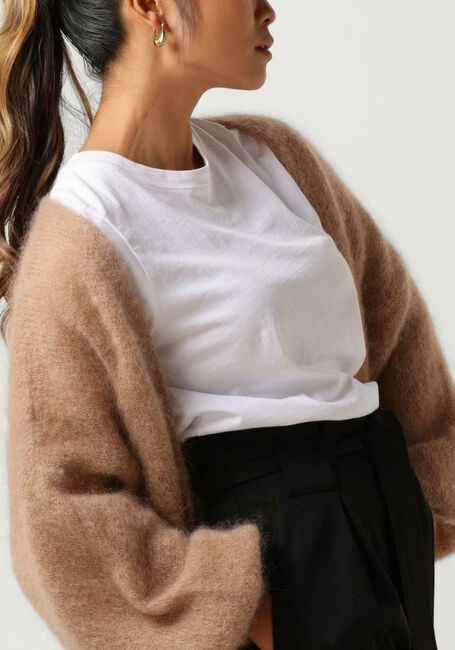 Beige AMERICAN DREAMS Vest LEE MIDI CARDIGAN - large