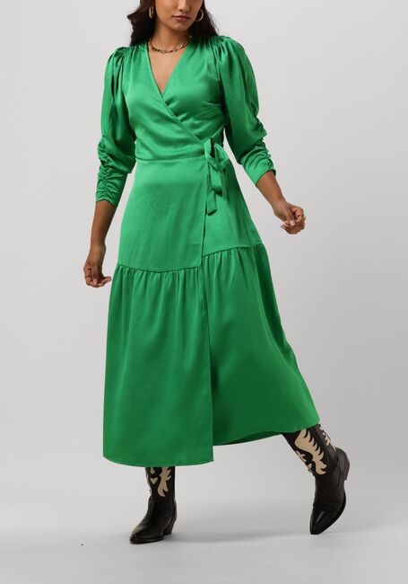 Groene CO'COUTURE Midi jurk MIRA WRAP DRESS - large