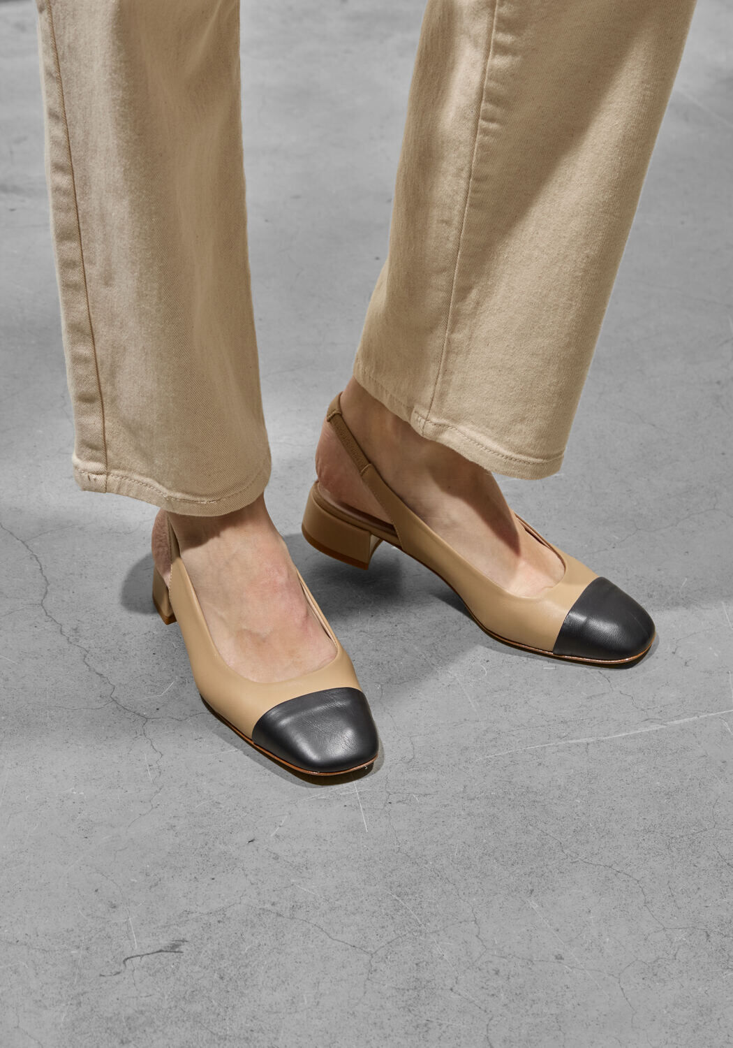 Zwarte ODARE Ballerina's GIRONA MET SLINGBACK - medium