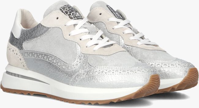 zilveren floris van bommel lage sneakers sfw-10109