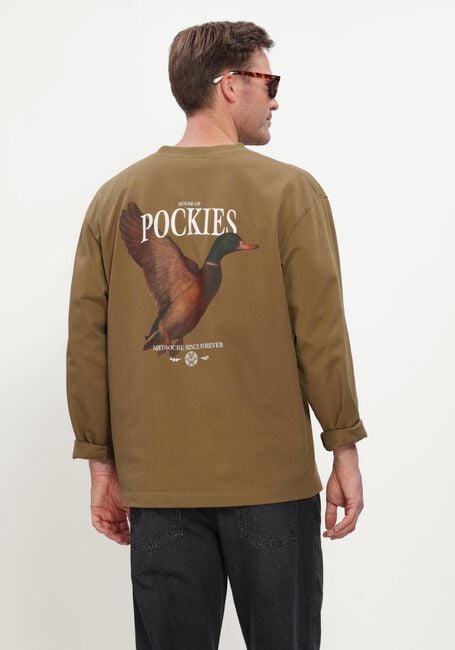 Groene POCKIES T-shirt DUCK LS - large