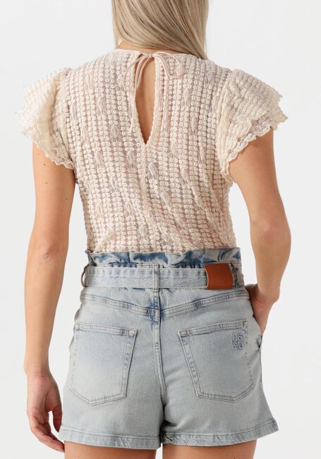 Ecru DANTE6 Top MARLOWE LACE VOLANT TOP - large