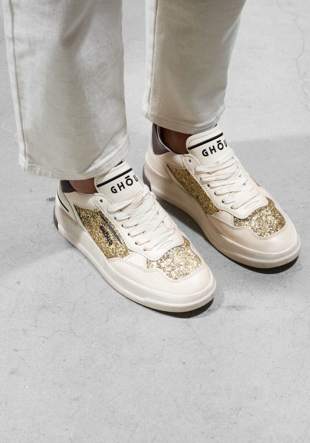 Gouden GHOUD Lage sneakers GLITTER LOW SNEAKER - medium