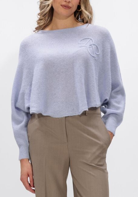 Blauwe DANTE6 Sweater MONTRE MONOGRAM SWEATER - large