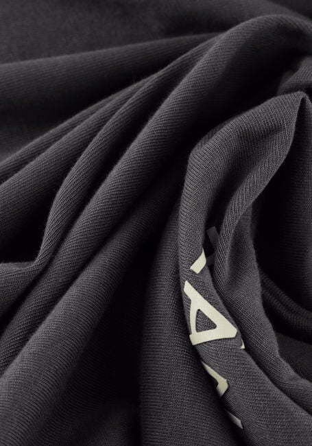 Donkergrijze FLANEUR T-shirt DOUBLE LOGO T-SHIRT WASHED - large