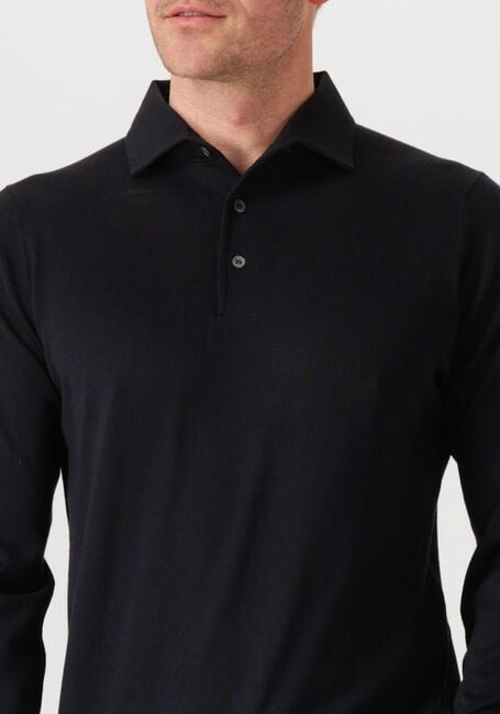 Blauwe FILIPPO DE LAURENTIIS Trui POLO ML PARAMONTURA R.MERINO - large