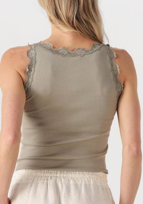 Groene ROSEMUNDE Top BABETTE SILK TOP W/ LACE - large