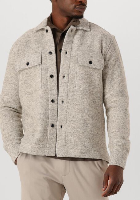 Lichtgrijze GENTI Overshirt EAGLE RELAXED FIT - large