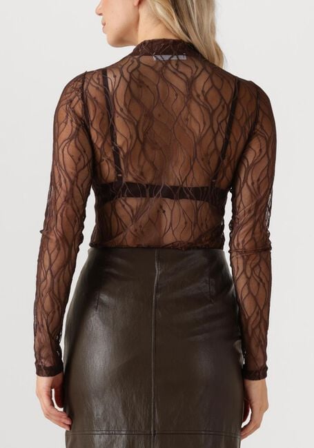 Bruine CO'COUTURE Top MERCY MESH TURTLENECK - large