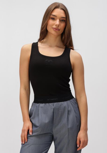 Zwarte CO'COUTURE Top GRANNY RIB SOLID EMB TANK - large