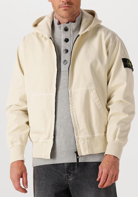 Lichtgrijze STONE ISLAND Vest HOODIE SWEATER - large