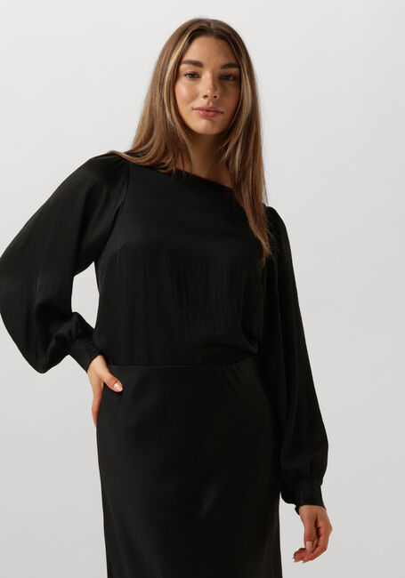 Zwarte SUMMUM Top TOP LONG SLEEVES SILKY TOUCH - large