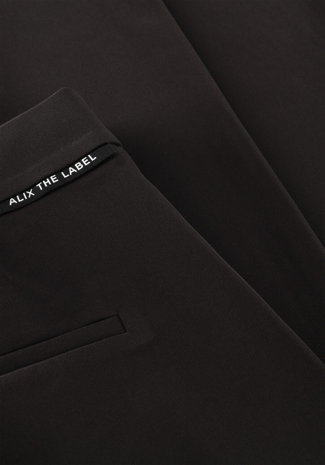 Zwarte ALIX THE LABEL Wijde broek LADIES WOVEN WIDE LEG PANTS - large