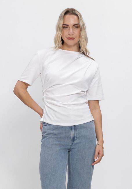 Witte SECOND FEMALE T-shirt ULINA DRAPE TEE - large