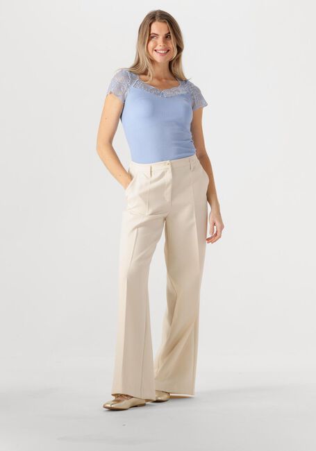 Lichtblauwe ROSEMUNDE Top BEATHA CAPSLEEVE - large