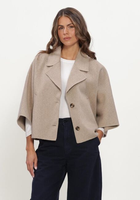 Beige ALTER EGO Jassen CELINE WOOL CAPE - large