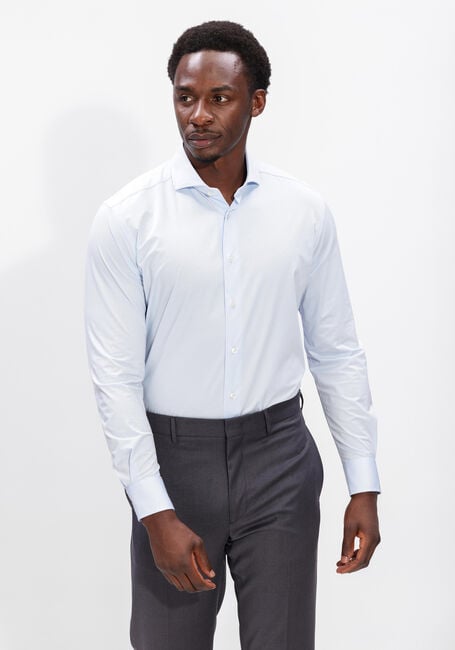 Lichtblauwe XACUS Overhemden ACTIVE SHIRT 520ML - large
