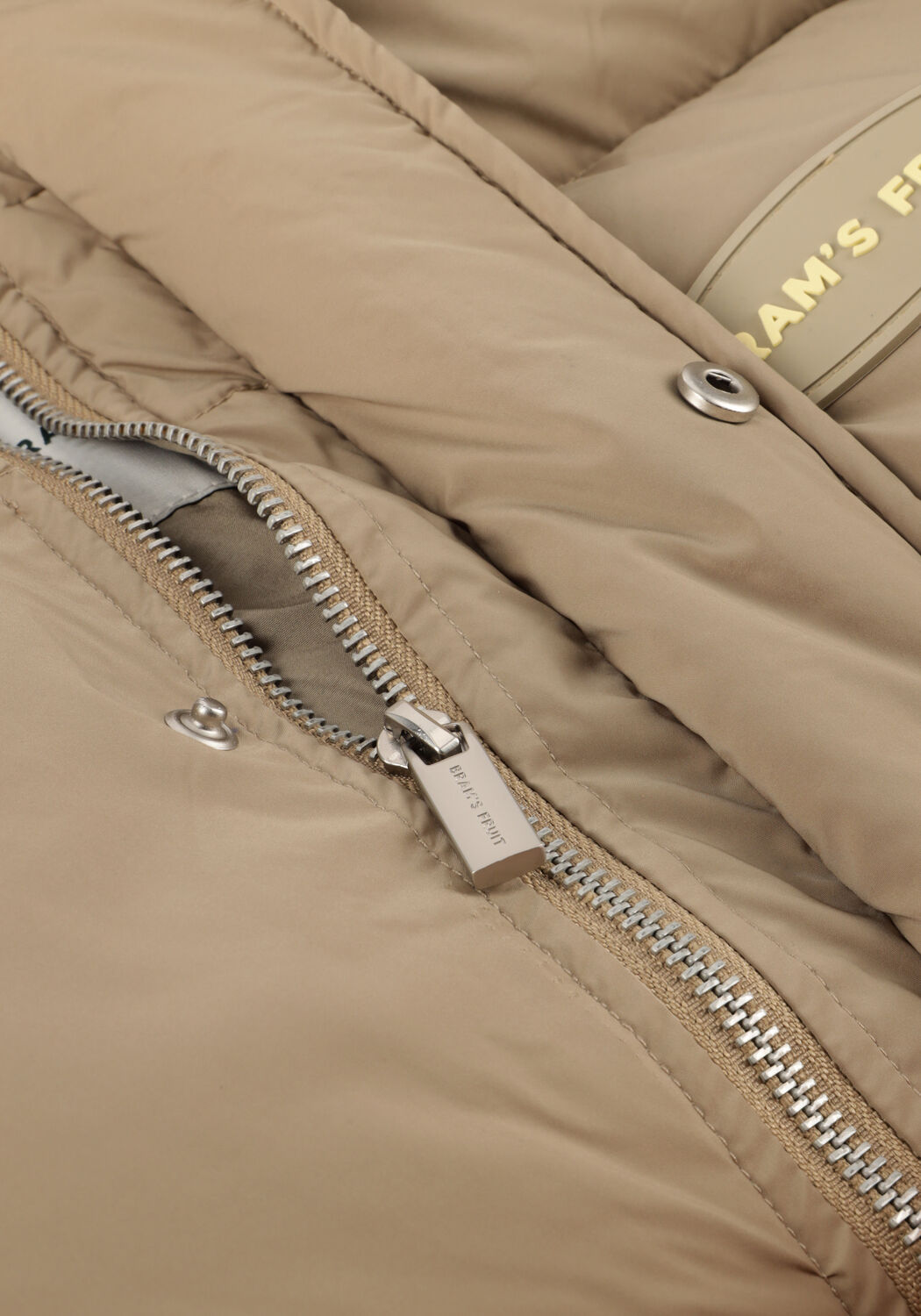 Beige BRAM'S FRUIT Gewatteerde jas HOODED PUFFER JACKET - large