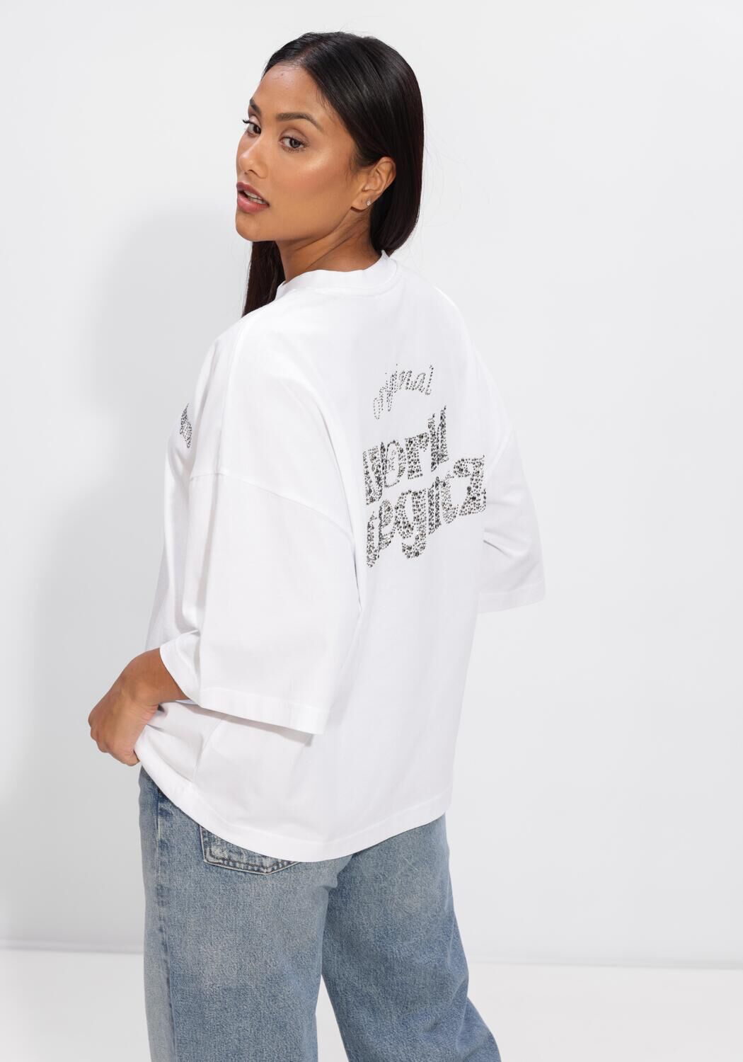 Witte STIEGLITZ T-shirt WORKD OF STIEF BOXY T SHIRT - large