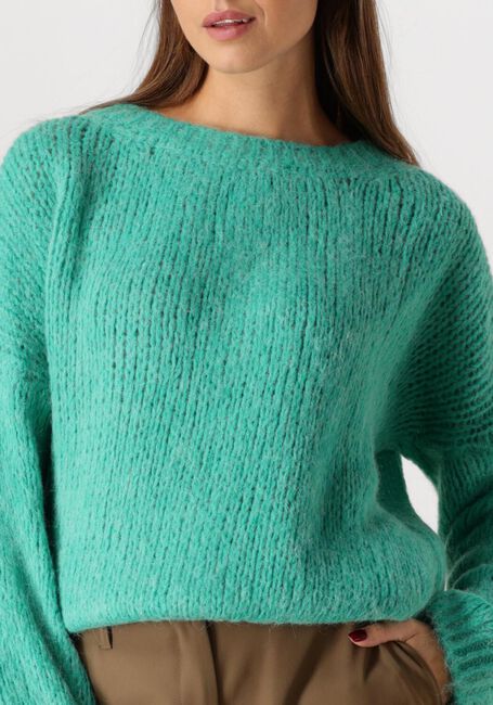 Groene SUMMUM Trui SWEATER ALPACA BLEND KNIT - large