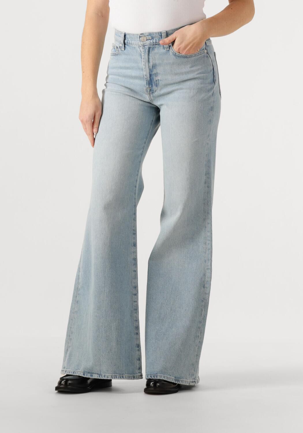7 for all Mankind Flared Jeans Dames Retro Flareseabreeze, Maat: 28, Kleur: Lichtblauw afbeelding 1