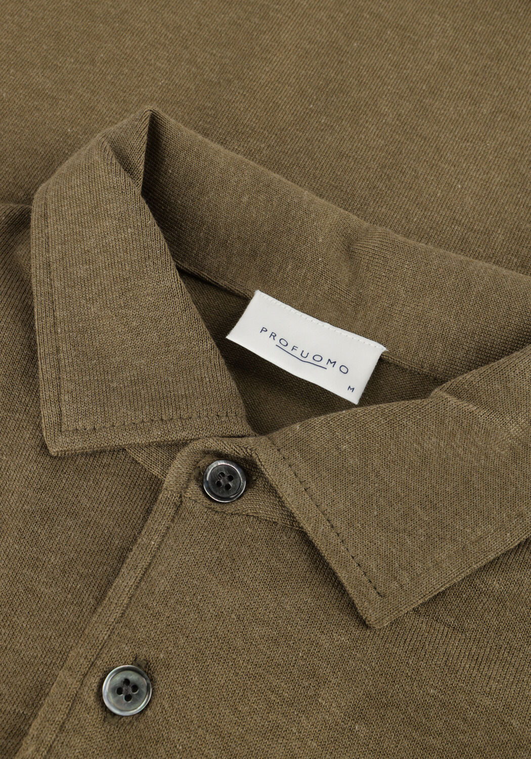 Olijf PROFUOMO Polo POLO ONEPIECE LS - large