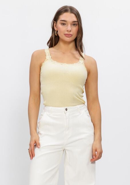 Gele ROSEMUNDE Top BABETTE DEEP BACK SILK TOP - large