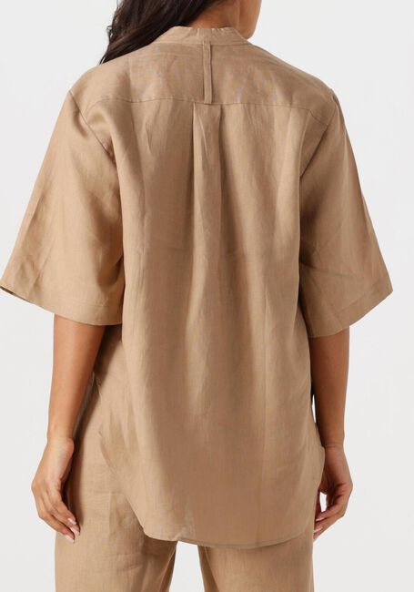 Beige RESORT FINEST Top SHORT SLEEVE BLOUSE - large
