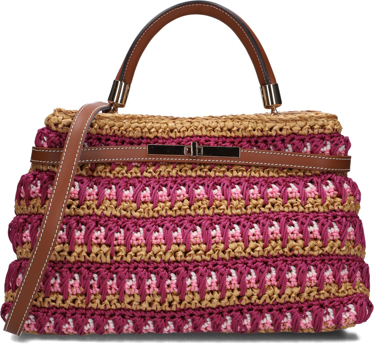 Viamailbag Handtas
Dames Alma, Materiaal: Raffia afbeelding