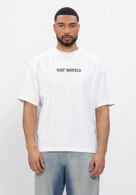 Witte AXEL ARIGATO T-shirt DISTORT WASHED T-SHIRT - large