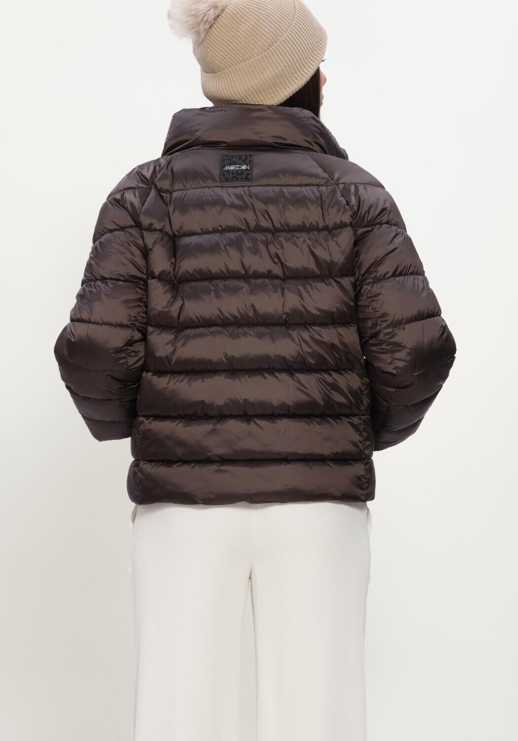 Bruine MARC CAIN COLLECTION Faux fur jas OUTDOORJACK - large
