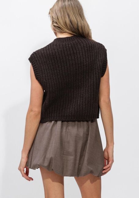 Bruine SECOND FEMALE Truien/vesten ULRIKKE KNIT VEST - large
