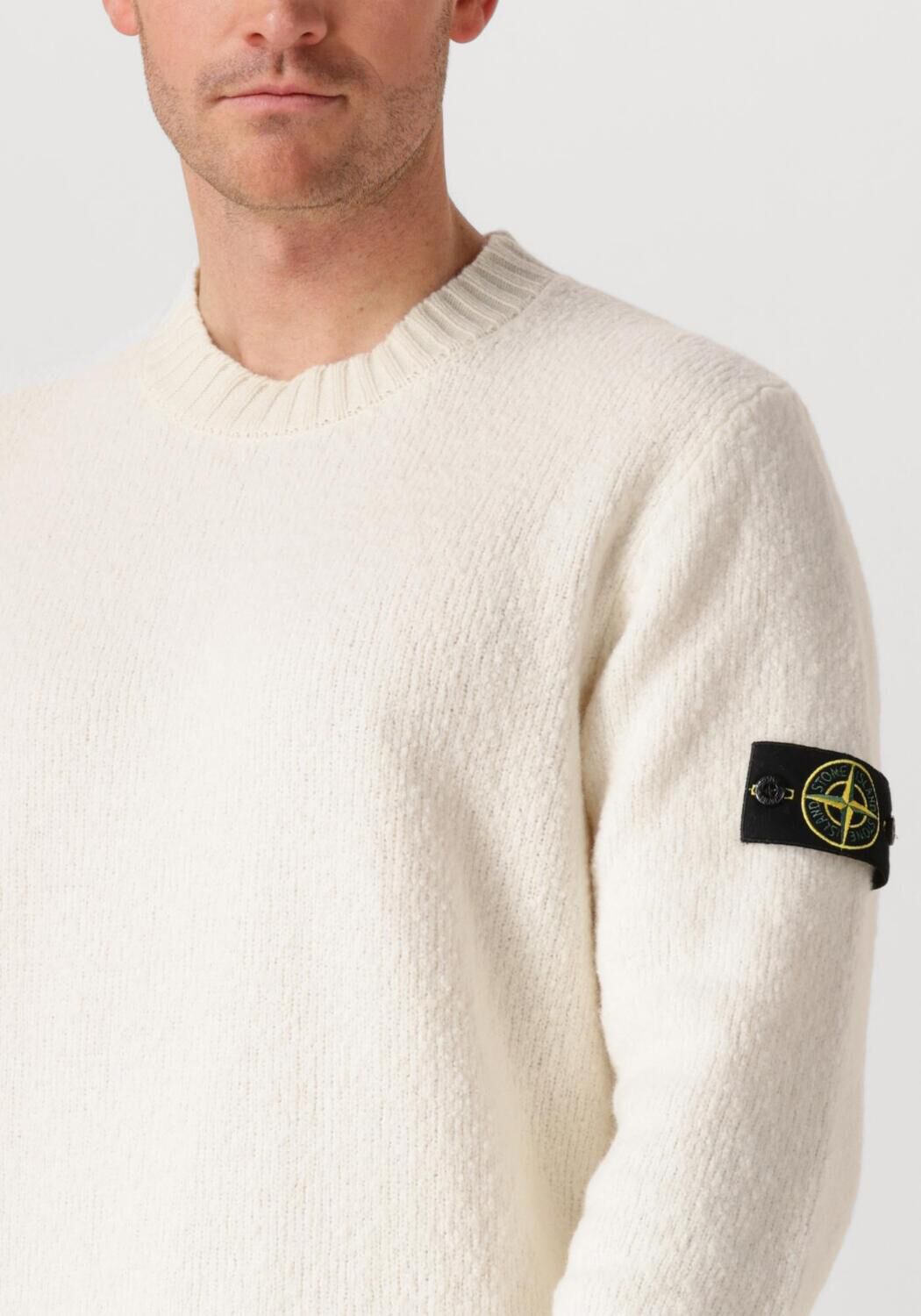 Ecru STONE ISLAND Trui CREW NECK - large