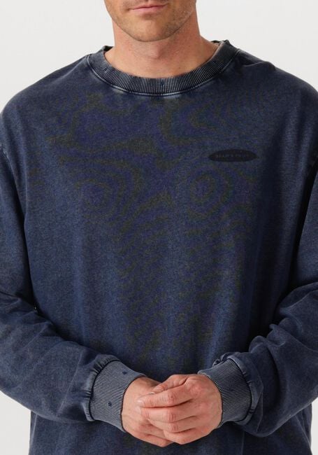 Blauwe BRAM'S FRUIT T-shirt DISTRESSED F*CK OFF LONGSLEEVE - large