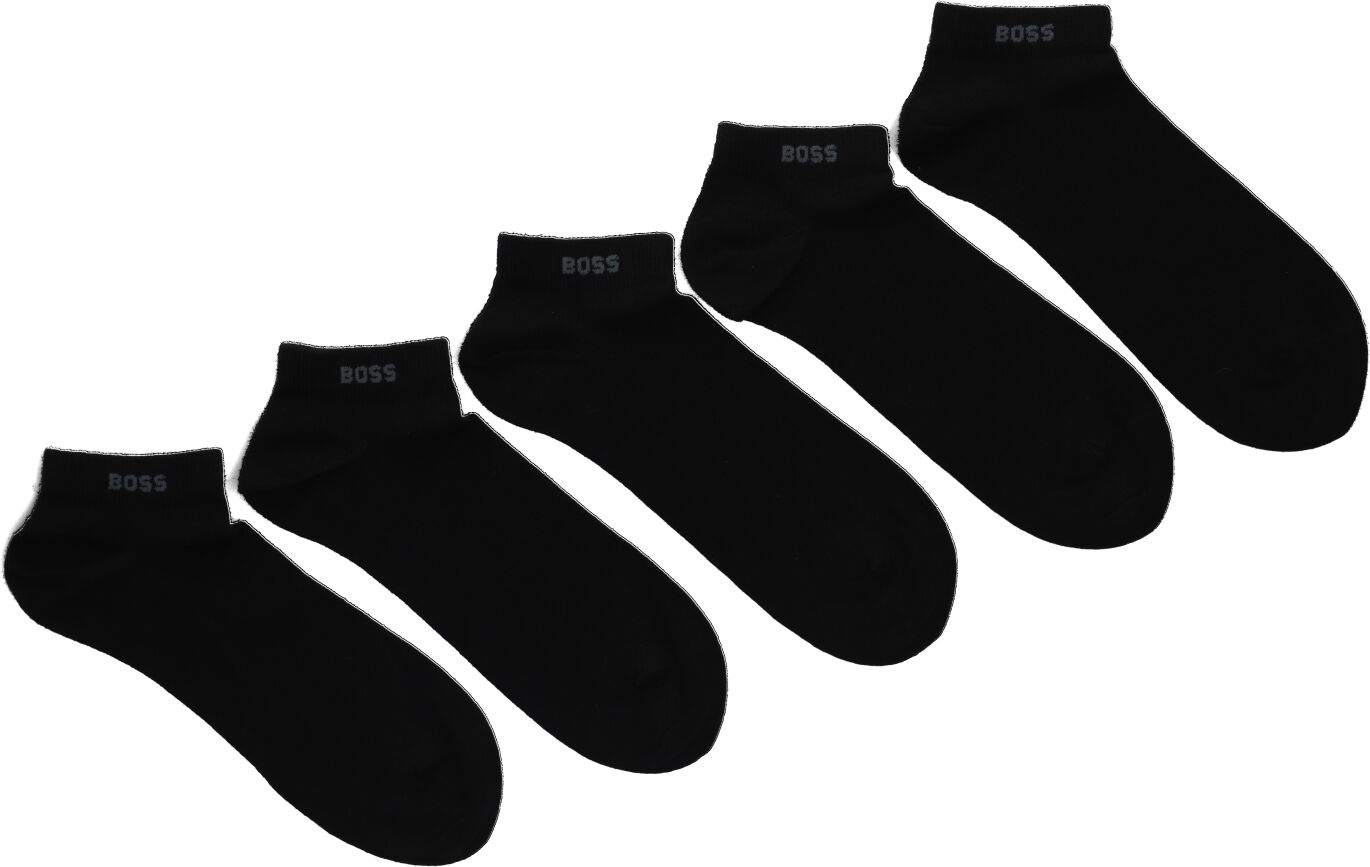 Boss Sokken Heren 5p As Uni Cc, Maat: 39-42, Materiaal: Katoen, Kleur: Zwart