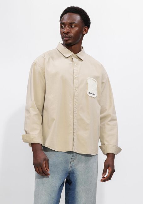 Zand BRAM'S FRUIT Casual overhemd LONGSLEEVE VARSITY SHIRT - large