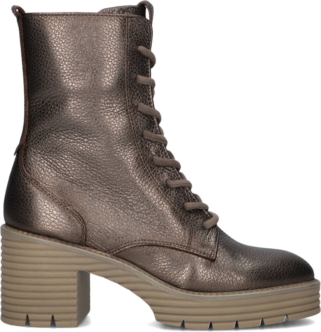 Softwaves Veterboots Dames 8.88.11, Maat: 38,5, Materiaal: Leer, Kleur: Brons