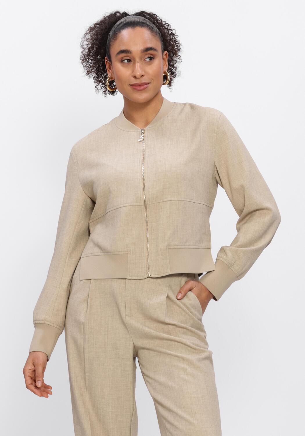 Beige MOS MOSH Blouses MMCATE FLAIR JACKET - large