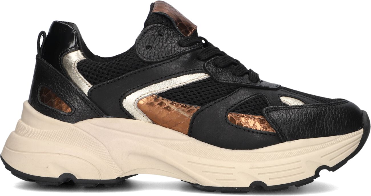 Lina Locchi Lage Sneakers Dames Tokio, Maat: 37, Materiaal: Leer, Kleur: Zwart
