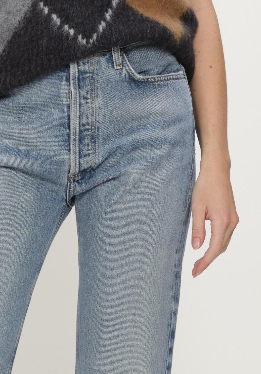 Blauwe AGOLDE Straight leg jeans 90'S PINCH WAIST HIGH RISE STR - large