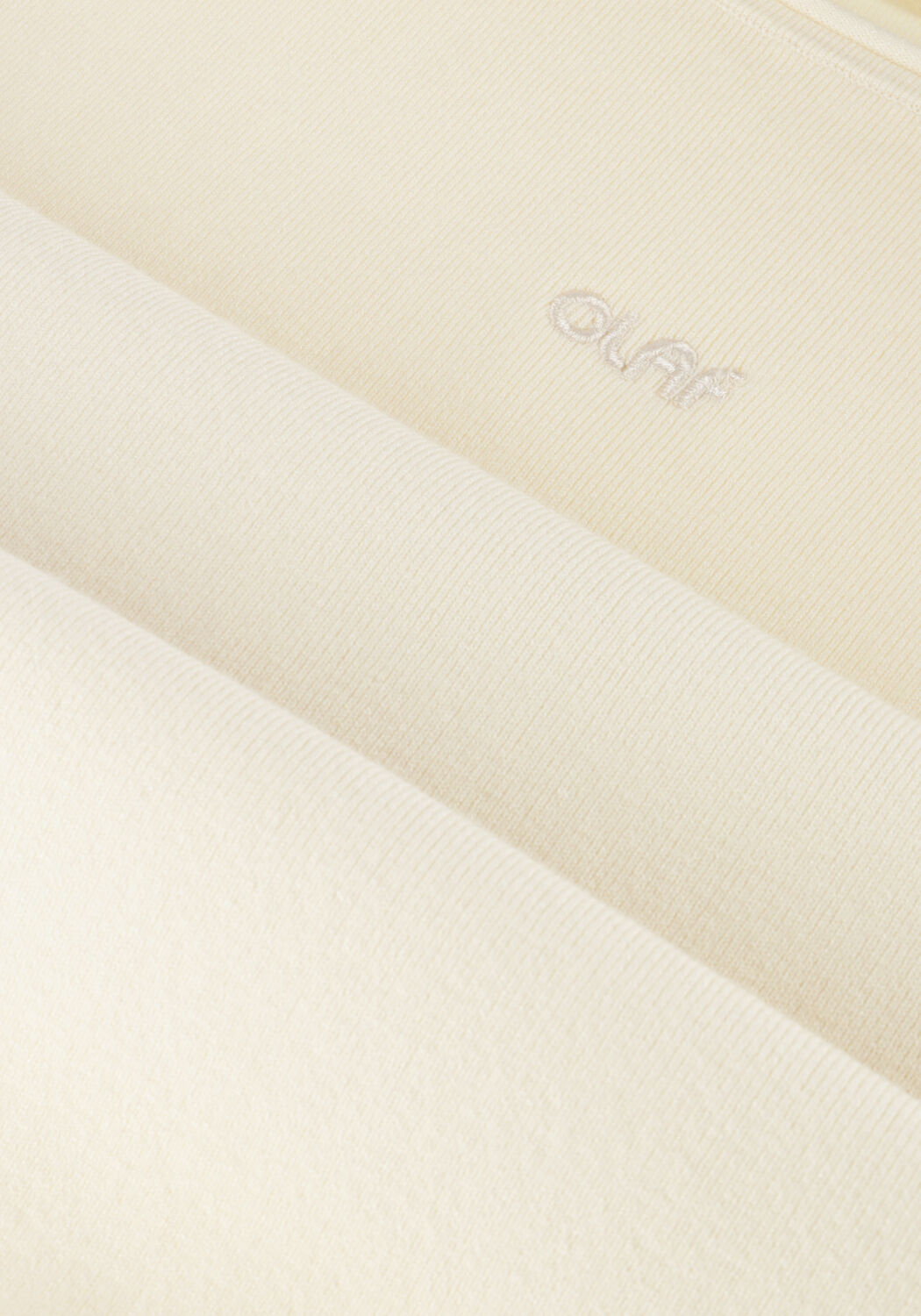 Ecru OLAF HUSSEIN Top RETRO LOGO SLEEVELESS KNIT - large