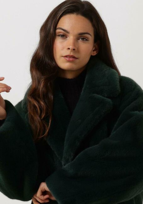 Groene STAND STUDIO Faux fur jas MARIA COAT SOFT - large