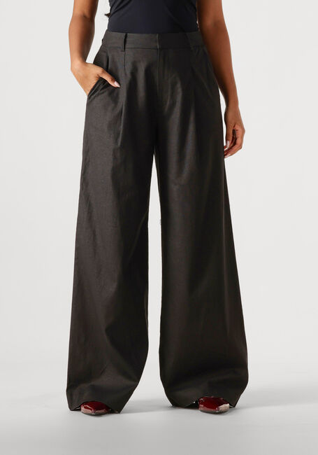 Zwarte GESTUZ Pantalon ELARAHGZ LINEN HW PANTS - large