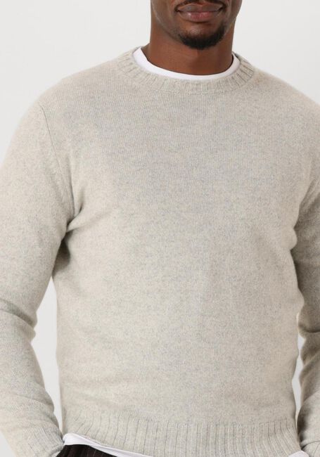 Grijze FILIPPO DE LAURENTIIS Trui G.COLLO ML LANA CASHMERE - large